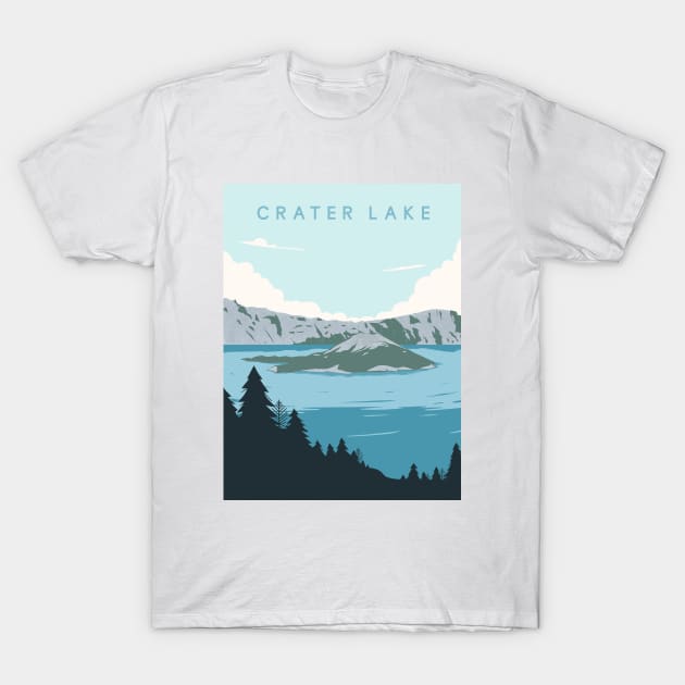 Crater Lake National Park T-Shirt by Zakaria Azis